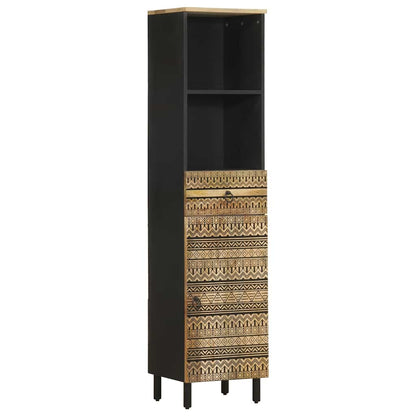 vidaXL 3 Piece Bathroom Furniture Set Solid Wood Mango 4