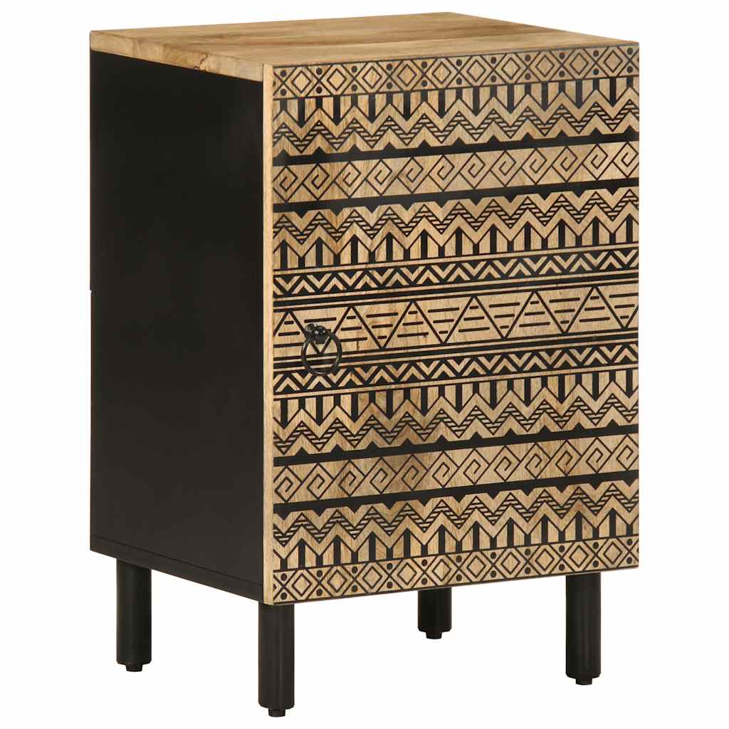 vidaXL 4 Piece Bathroom Furniture Set Solid Wood Mango 6