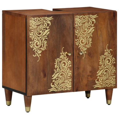 vidaXL Bathroom Cabinet Set 4 pcs Honey Brown Solid Mango Wood 3