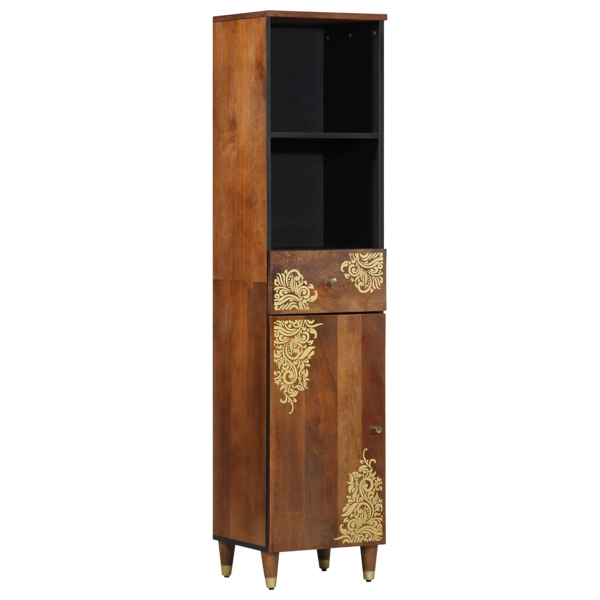 vidaXL Bathroom Cabinet Set 4 pcs Honey Brown Solid Mango Wood 5