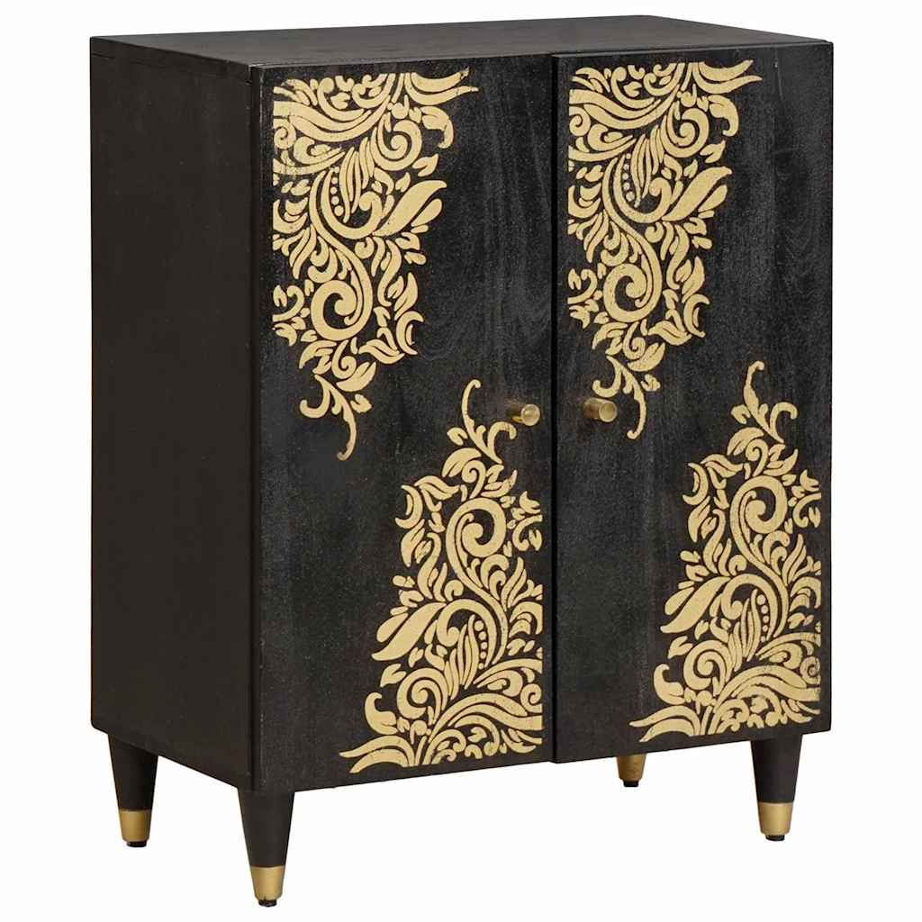 Bathroom Cabinet Set 3 pcs 180 x 33 x 75 cm Solid Mango Wood Black