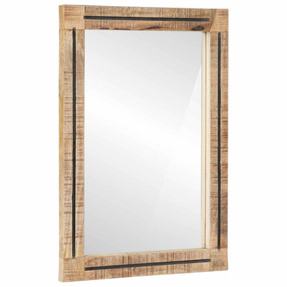 vidaXL Bathroom Cabinet Set 4 pcs Natural Solid Mango Wood 5
