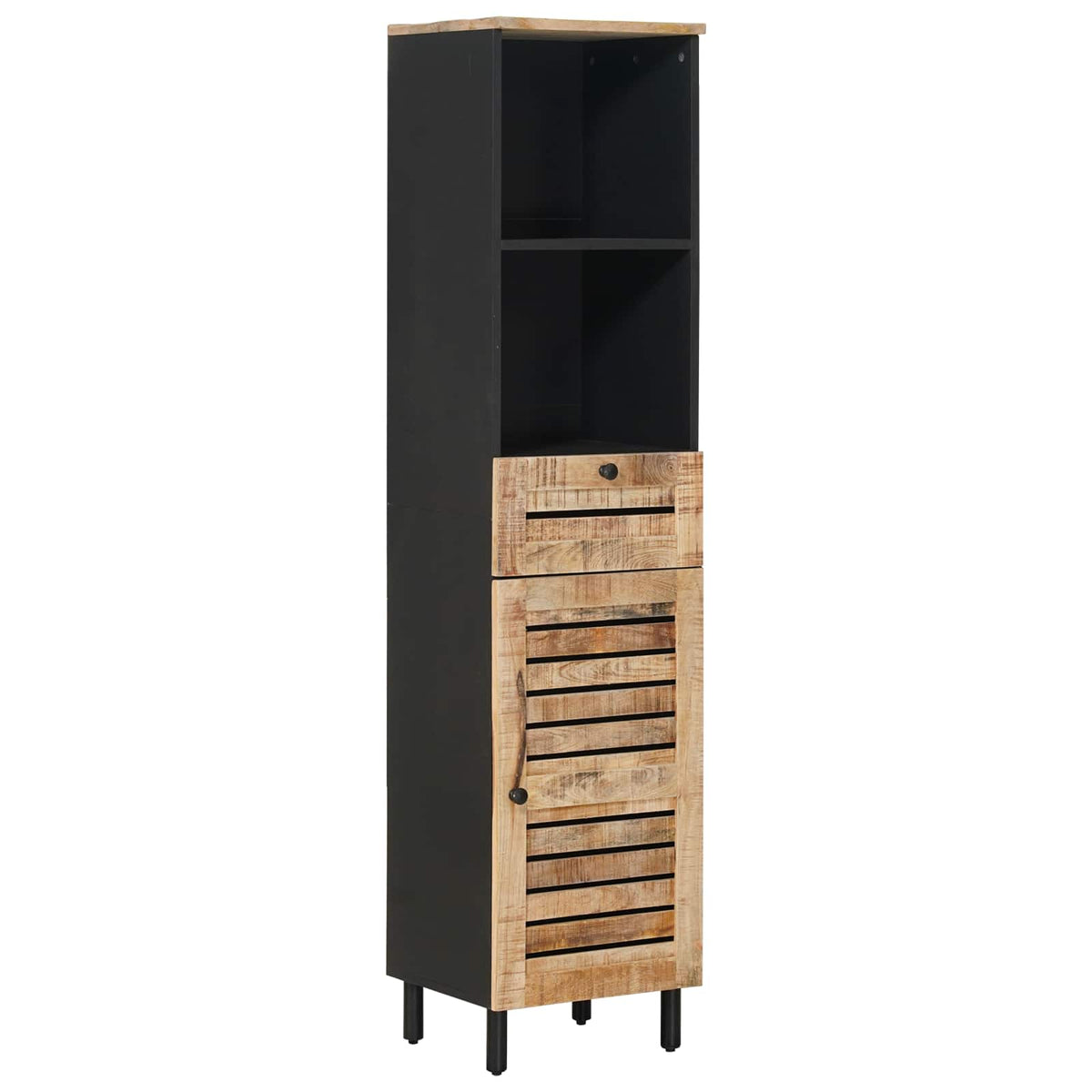 vidaXL Bathroom Cabinet Set 4 pcs Natural Solid Mango Wood 6