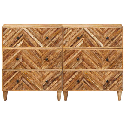 vidaXL Storage Cabinets 2 pcs 60 x 33.5 x 75 cm Solid Mango Wood Brown 4