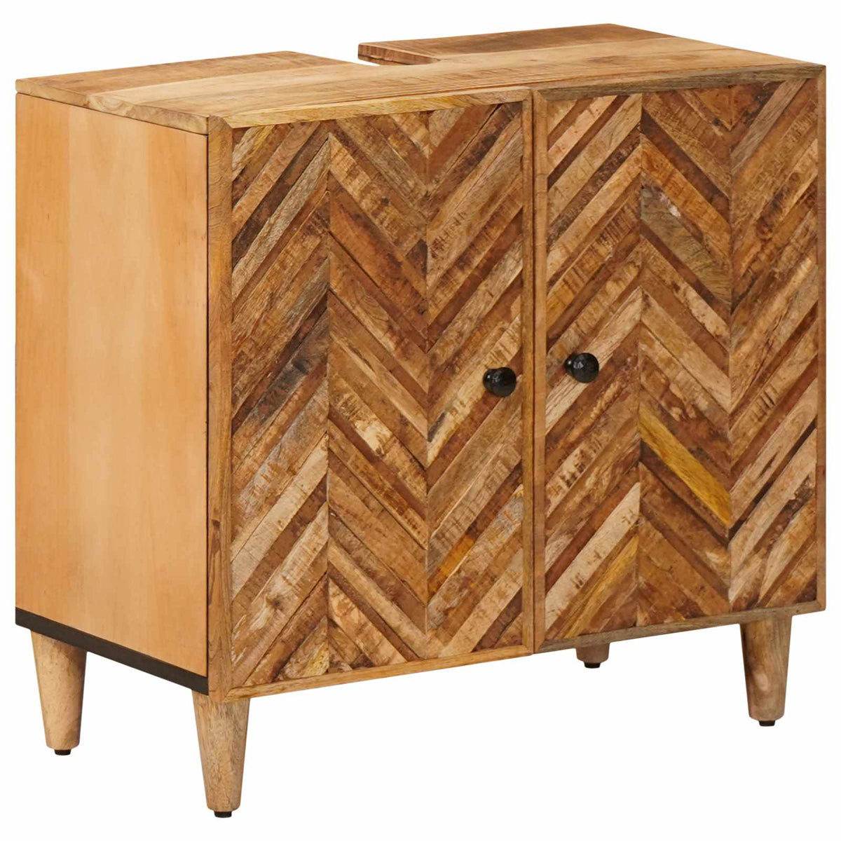 vidaXL Bathroom Cabinet Set 3 pcs Solid Mango Wood 3