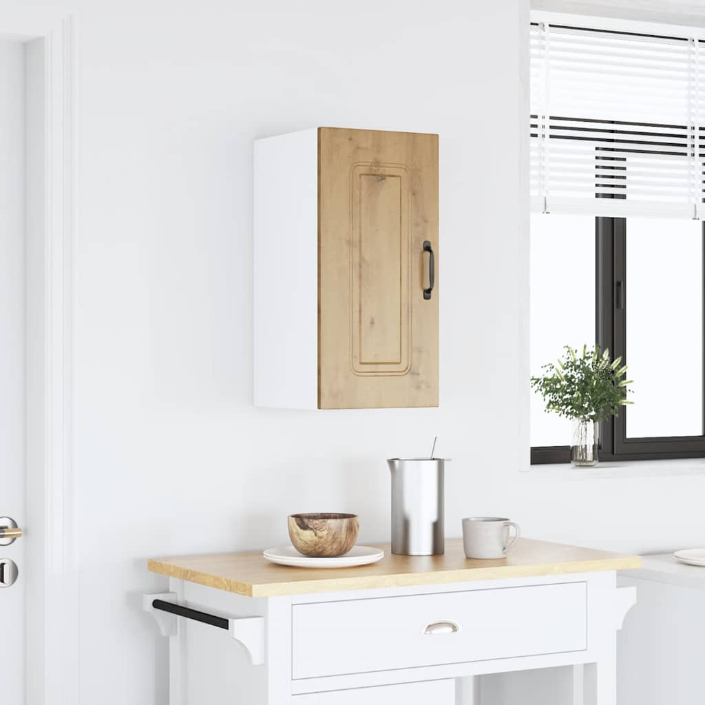 Kitchen Base Cabinet "Kalmar" Engineered Wood Artisan Oak 1x wall cabinet (1 door) 30 cm wide 60 cm high