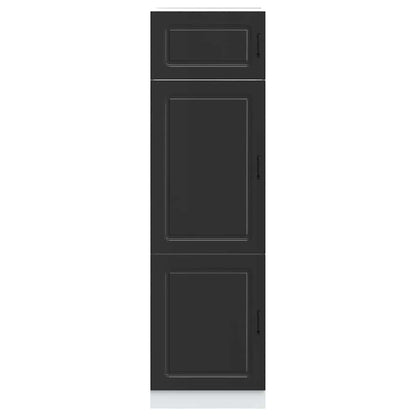 vidaXL Kitchen Cupboard Kalmar Black Engineered Wood 3