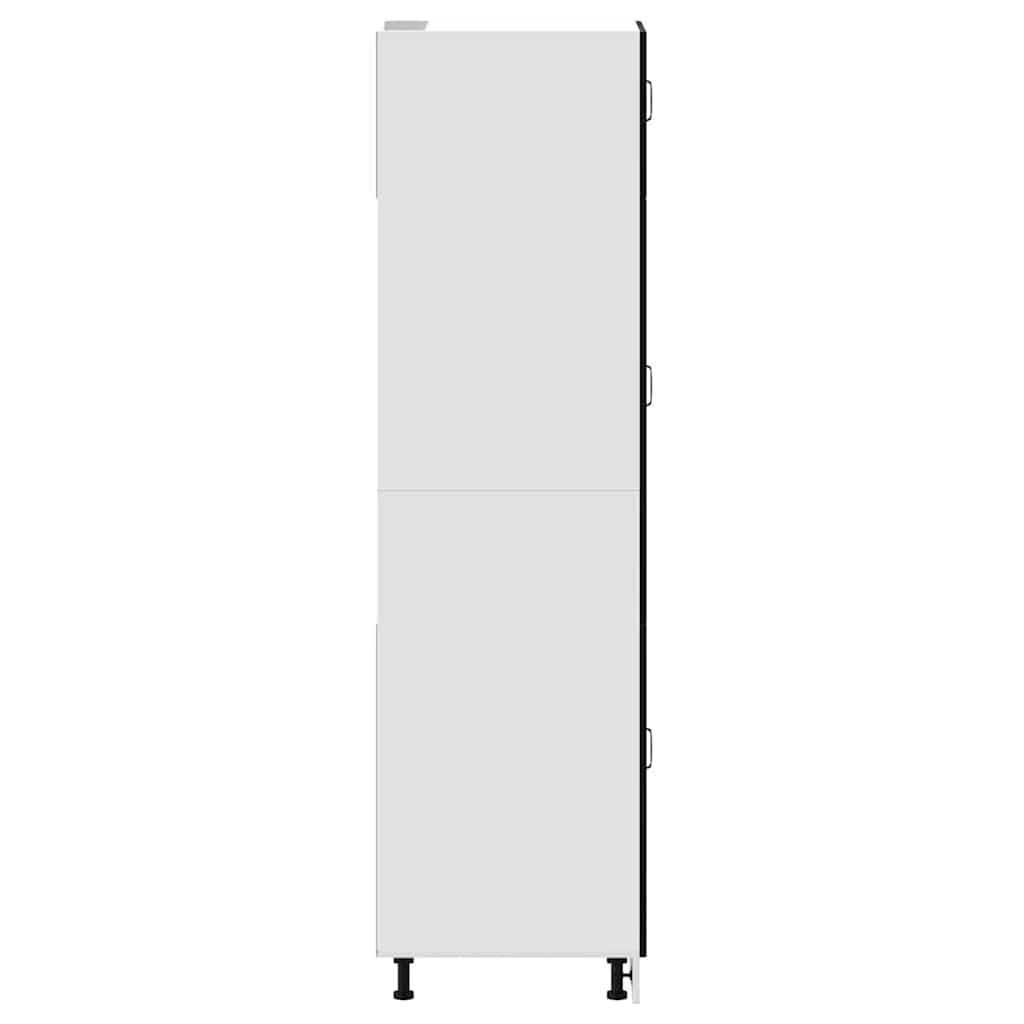 vidaXL Kitchen Cupboard Kalmar Black Engineered Wood 5