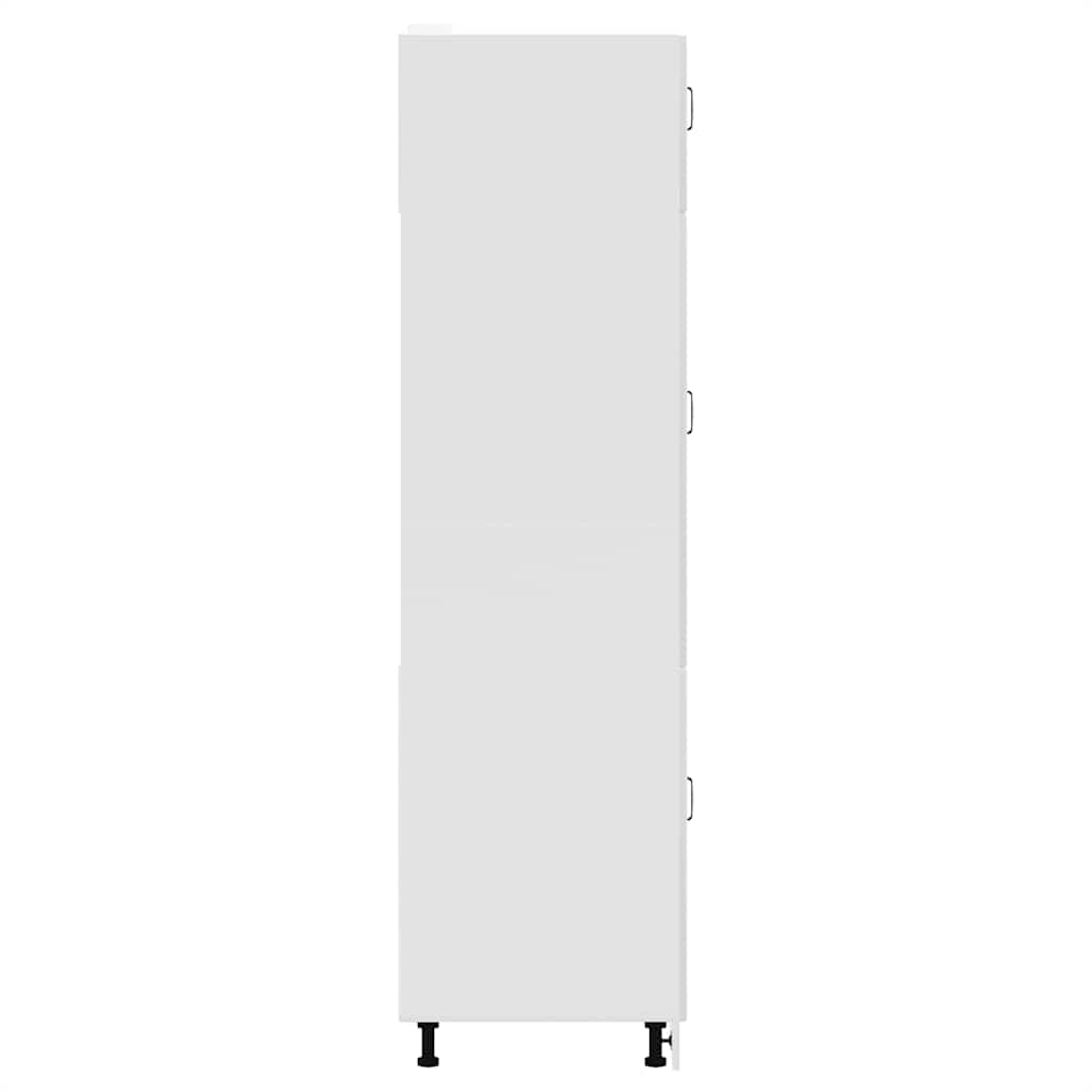 vidaXL Kitchen Cupboard Kalmar High Gloss White Engineered Wood 5