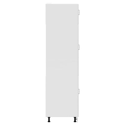 vidaXL Kitchen Cupboard Kalmar High Gloss White Engineered Wood 5
