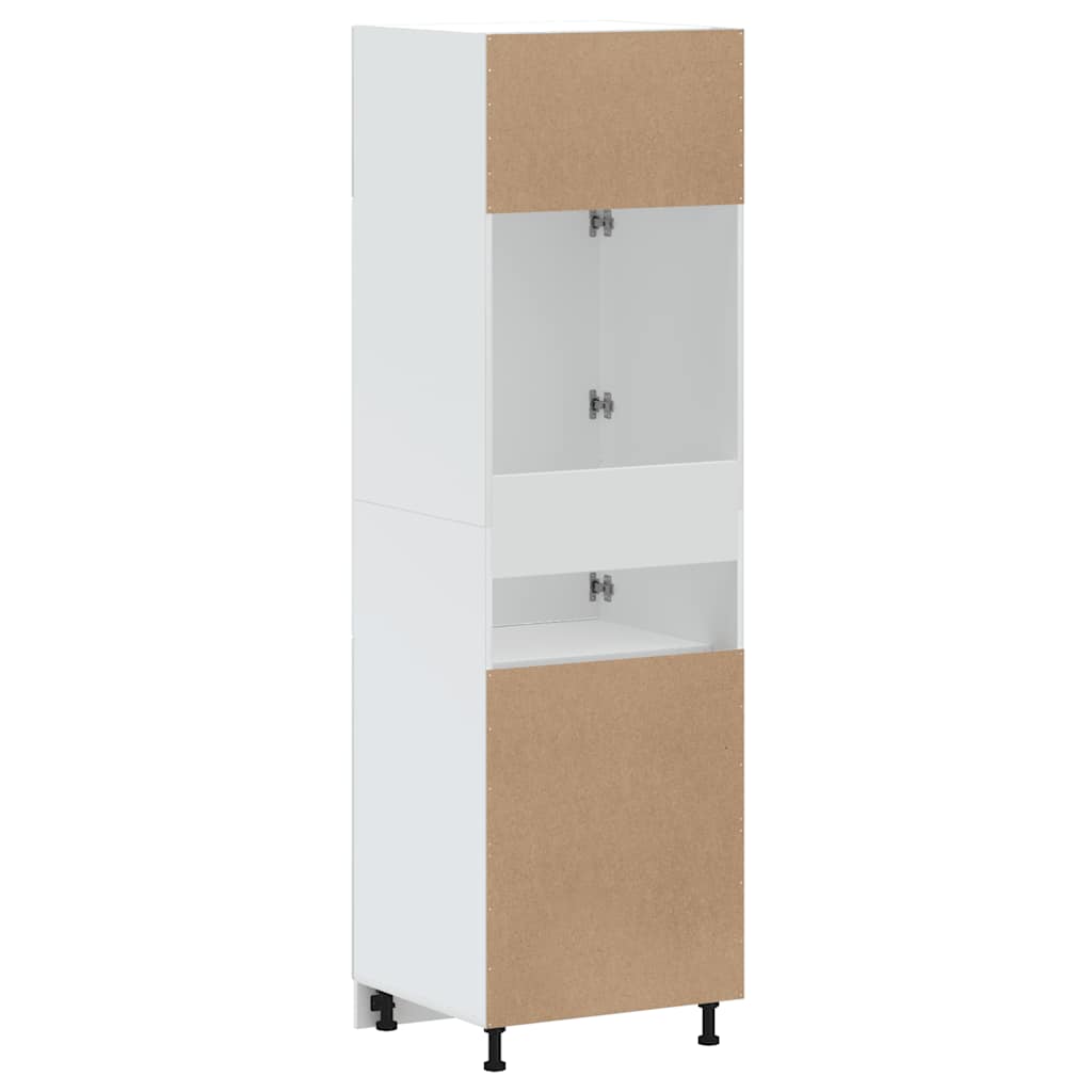 vidaXL Kitchen Cupboard Kalmar High Gloss White Engineered Wood 6