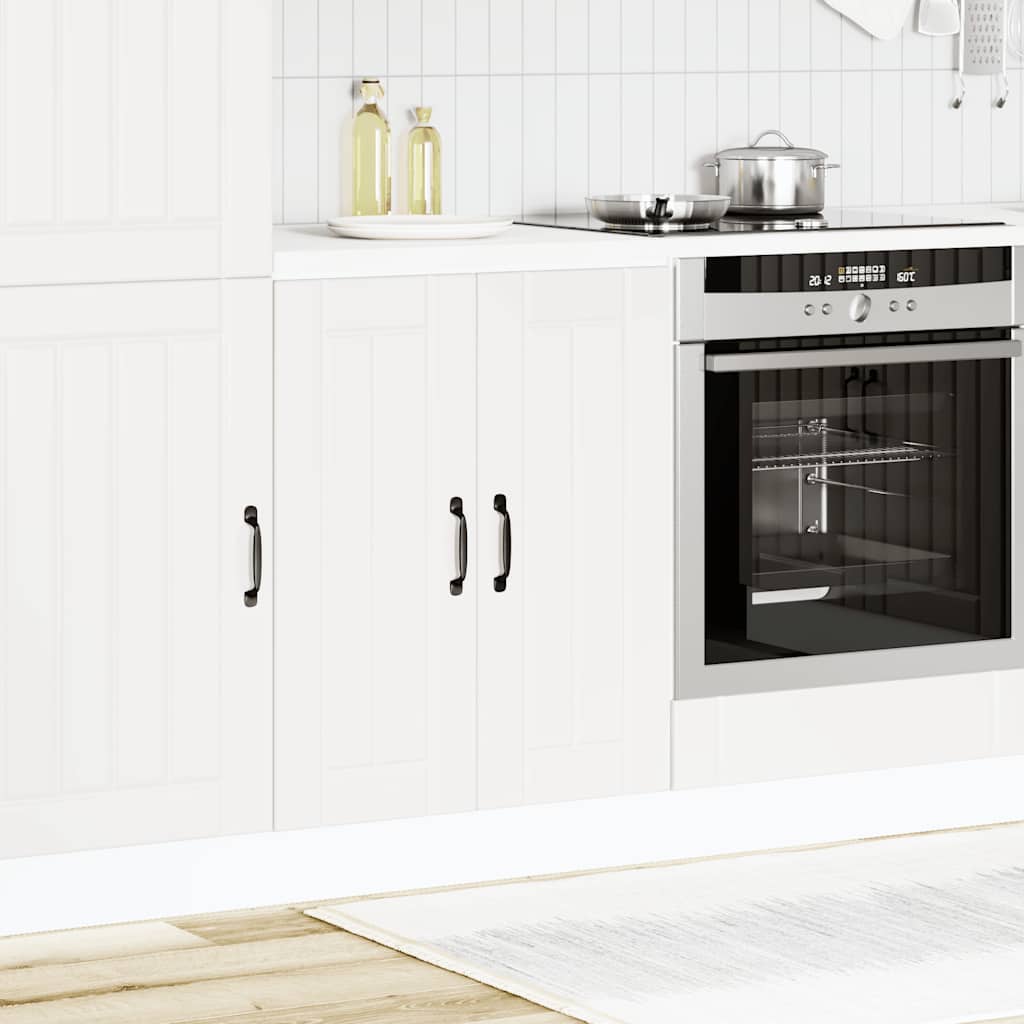 Kitchen Base Cabinet "Lucca" Engineered Wood White 1x bottom cabinet (2 doors) 60 cm wide 81.5 cm high