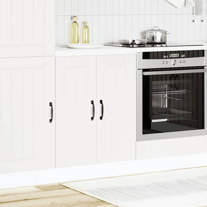 Kitchen Base Cabinet "Lucca" Engineered Wood White 1x bottom cabinet (2 doors) 60 cm wide 81.5 cm high