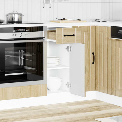 vidaXL Kitchen Base Cabinet "Lucca" Engineered Wood Sonoma Oak