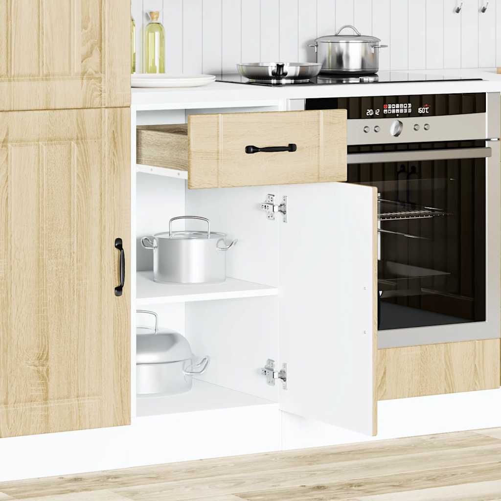 vidaXL Kitchen Base Cabinet "Lucca" Engineered Wood Sonoma Oak