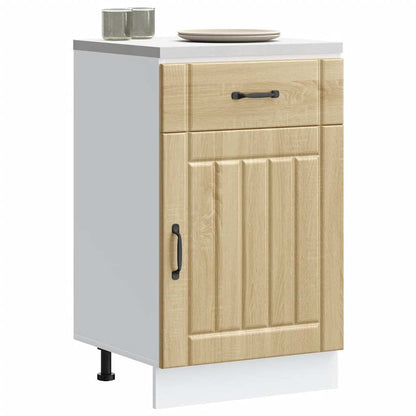 vidaXL Kitchen Base Cabinet "Lucca" Engineered Wood Sonoma Oak