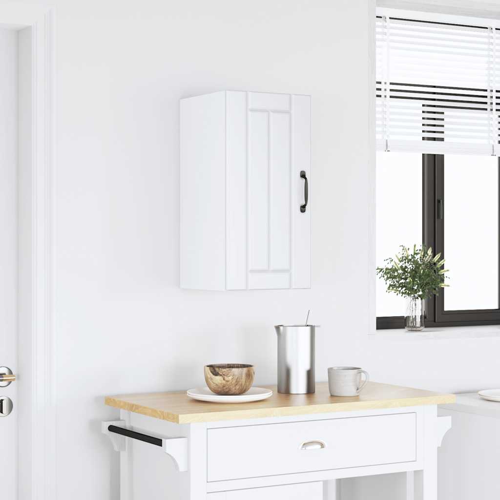 Kitchen Base Cabinet "Lucca" Engineered Wood White 1x wall cabinet (1 door) 30 cm wide 60 cm high