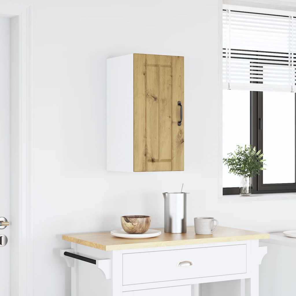 Kitchen Base Cabinet "Lucca" Engineered Wood Artisan Oak 1x wall cabinet (1 door) 30 cm wide 60 cm high