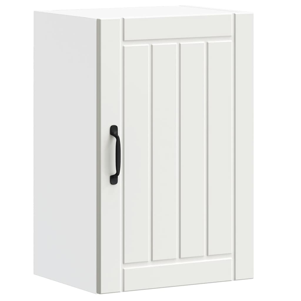 Kitchen Wall Cabinet "Lucca" Engineered Wood White 1x wall cabinet (1 door) 40 cm wide 60 cm high