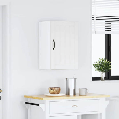 Kitchen Wall Cabinet "Lucca" Engineered Wood White 1x wall cabinet (1 door) 40 cm wide 60 cm high