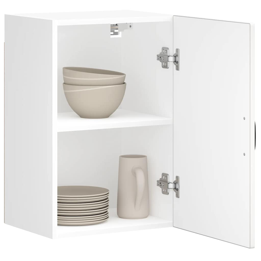 Kitchen Wall Cabinet "Lucca" Engineered Wood White 1x wall cabinet (1 door) 40 cm wide 60 cm high