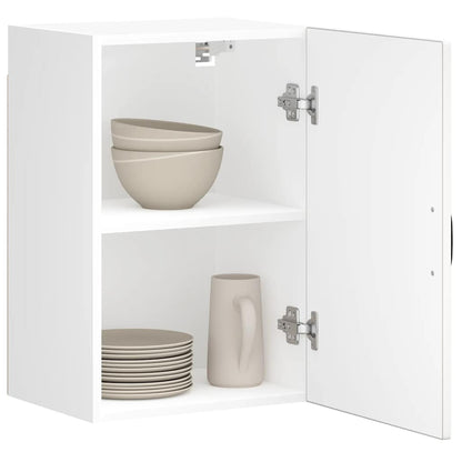 Kitchen Wall Cabinet "Lucca" Engineered Wood White 1x wall cabinet (1 door) 40 cm wide 60 cm high