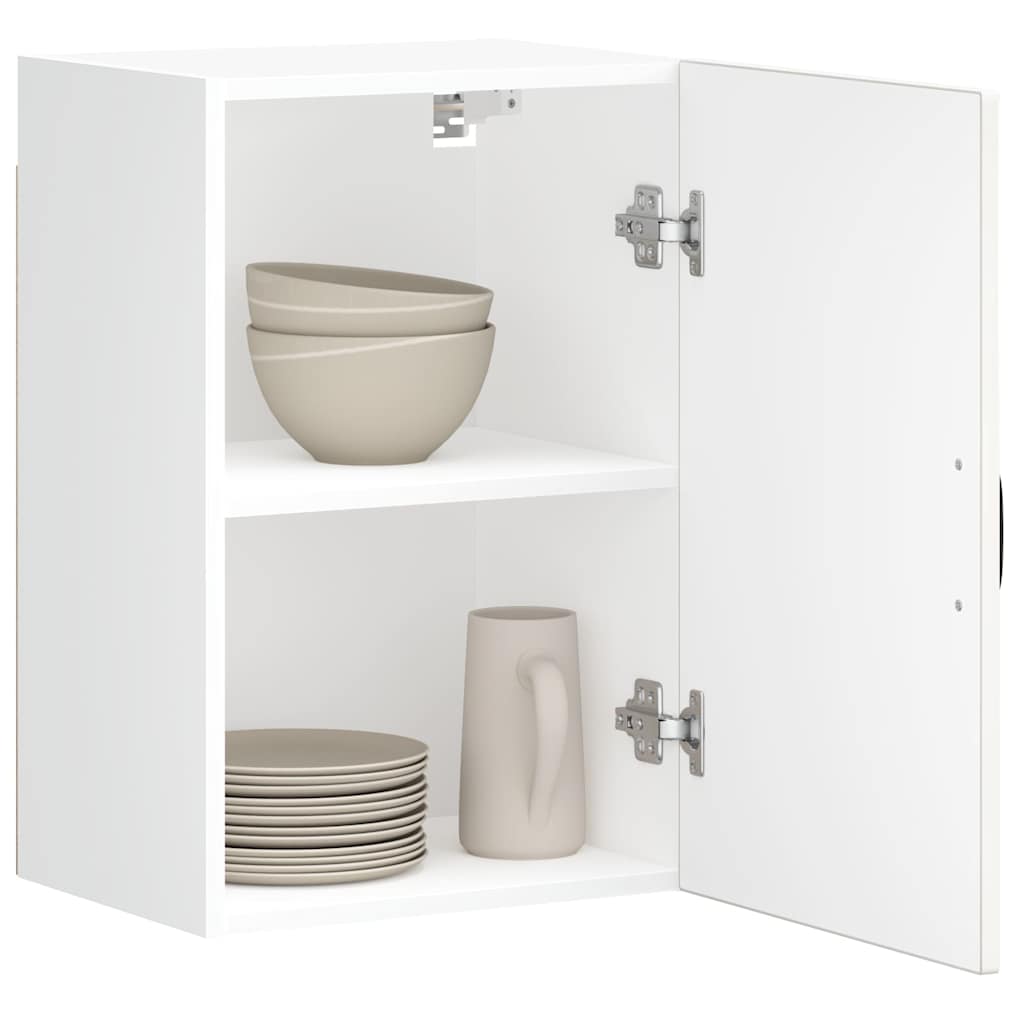 Kitchen Wall Cabinet "Lucca" Engineered Wood High Gloss White 1x wall cabinet (1 door) 40 cm wide 60 cm high