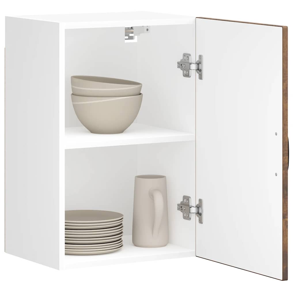 Kitchen Base Cabinet "Lucca" Engineered Wood Smoked Oak 1x wall cabinet (1 door) 40 cm wide 60 cm high