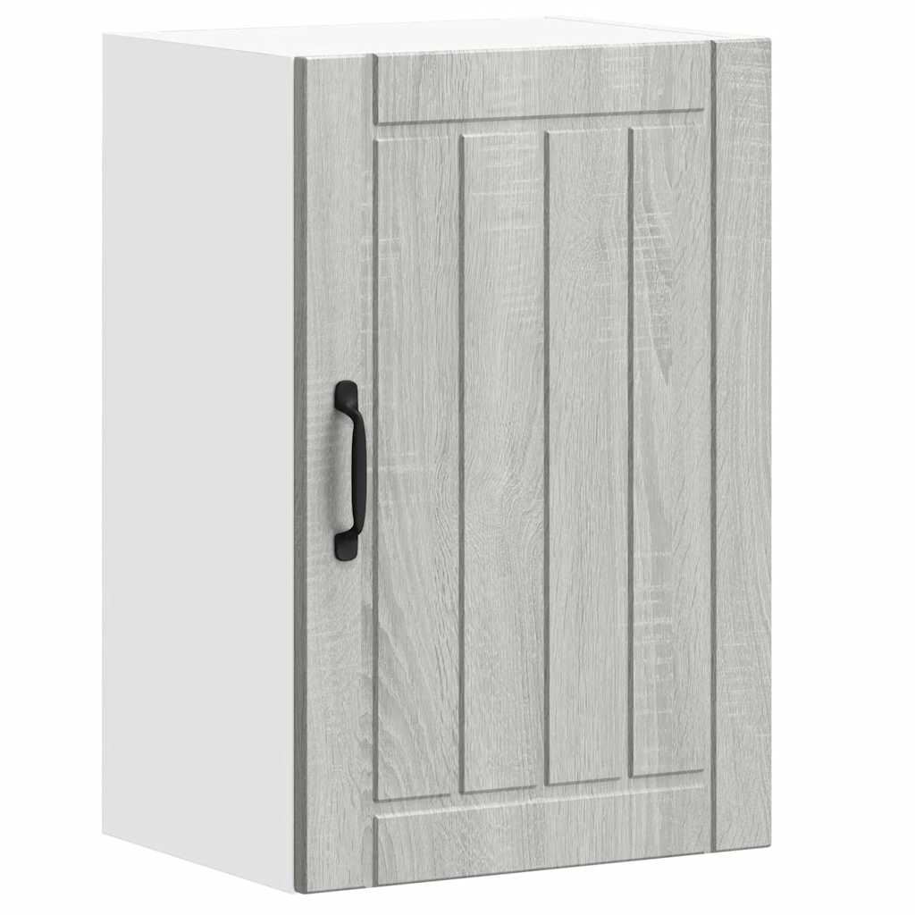 Kitchen Wall Cabinet "Lucca" Engineered Wood Grey Sonoma 1x wall cabinet (1 door) 40 cm wide 60 cm high