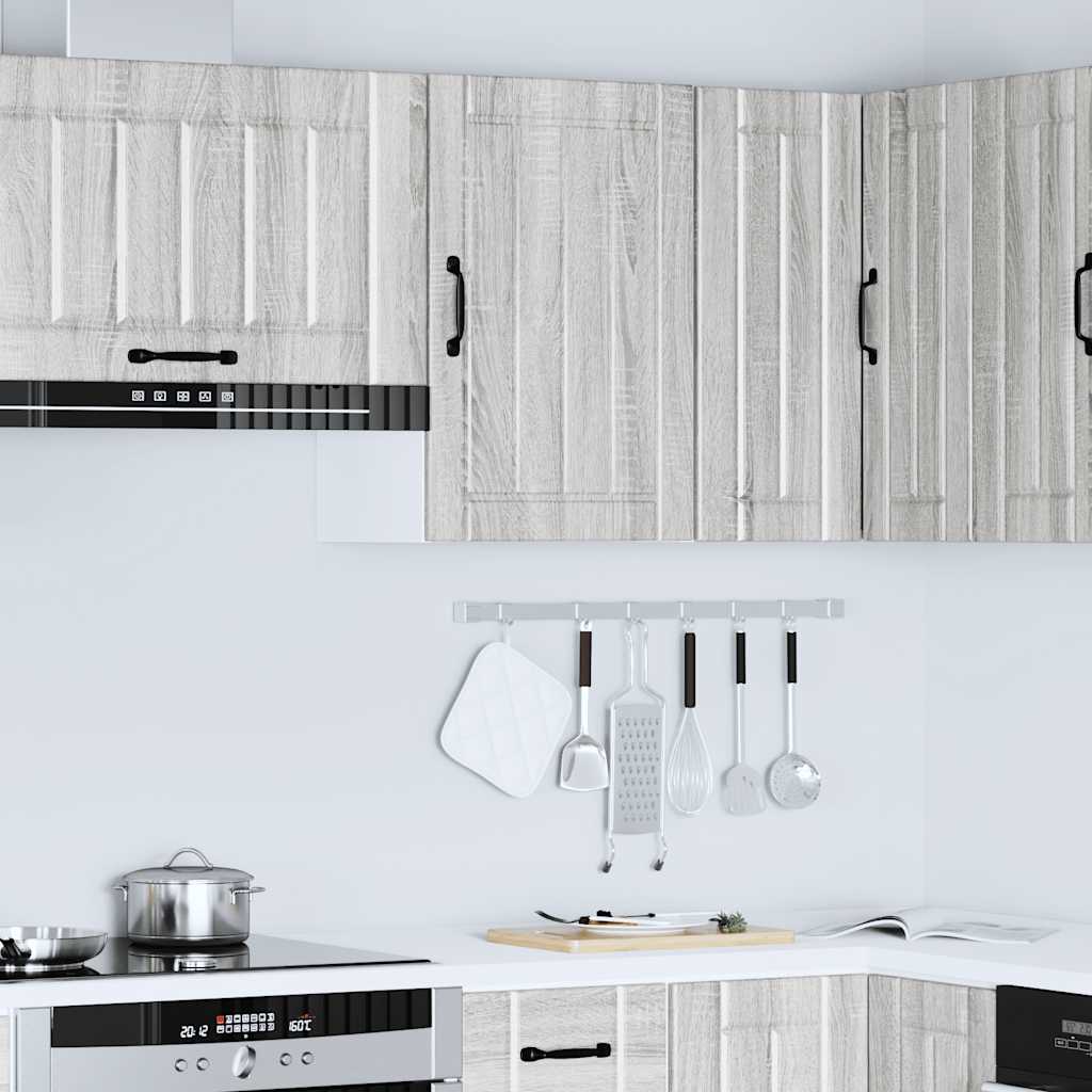 Kitchen Wall Cabinet "Lucca" Engineered Wood Grey Sonoma 1x wall cabinet (1 door) 40 cm wide 60 cm high