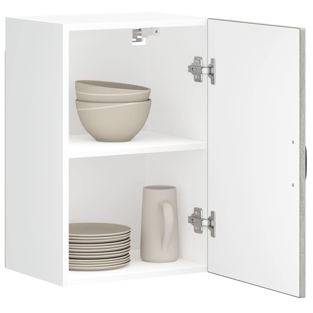 Kitchen Wall Cabinet "Lucca" Engineered Wood Grey Sonoma 1x wall cabinet (1 door) 40 cm wide 60 cm high