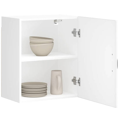 Kitchen Wall Cabinet "Lucca" Engineered Wood White 1x wall cabinet (1 door) 50 cm wide 60 cm high