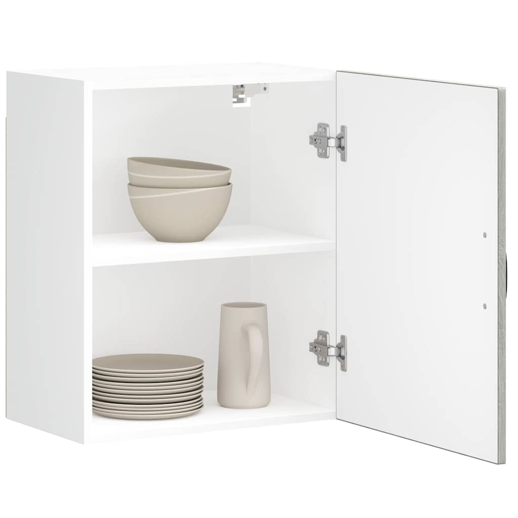 Kitchen Wall Cabinet "Lucca" Engineered Wood Grey Sonoma 1x wall cabinet (1 door) 50 cm wide 60 cm high