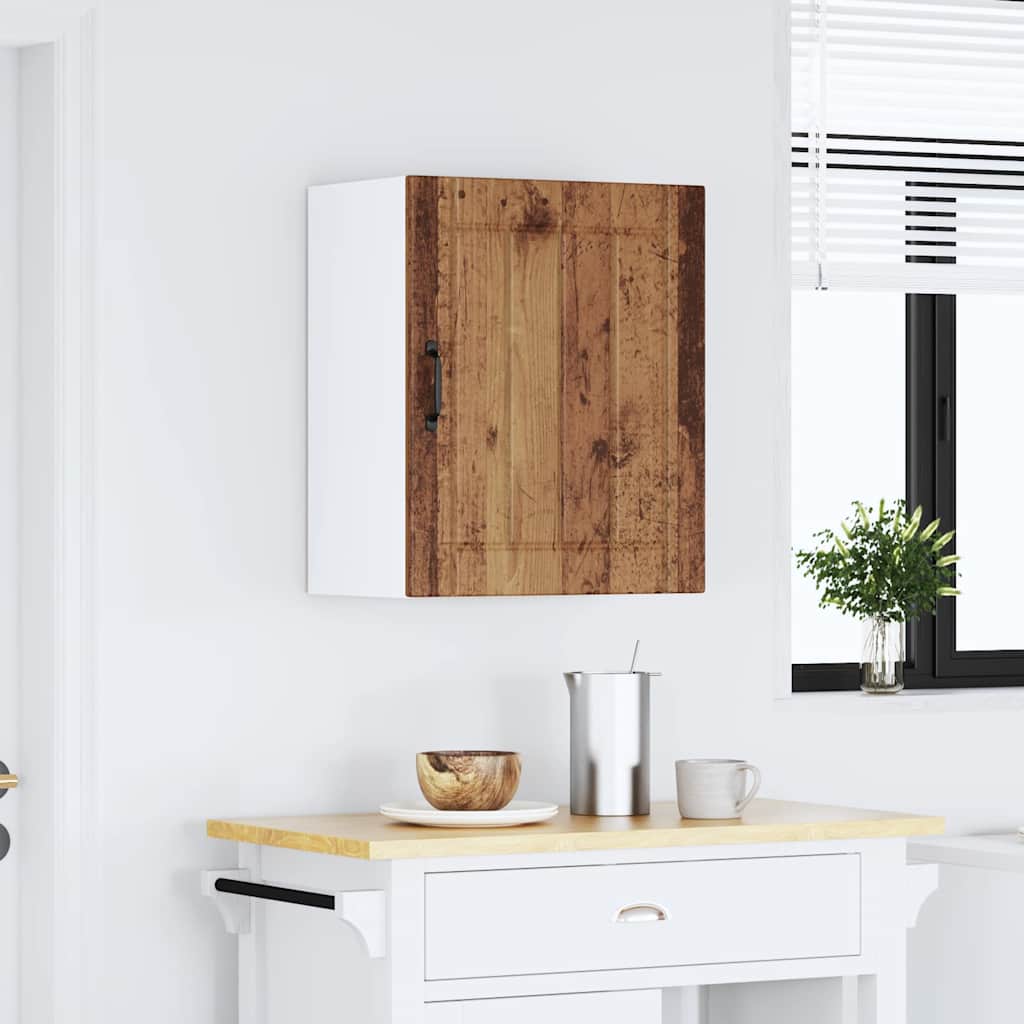 Kitchen Wall Cabinet "Lucca" Engineered Wood Old Wood 1x wall cabinet (1 door) 50 cm wide 60 cm high