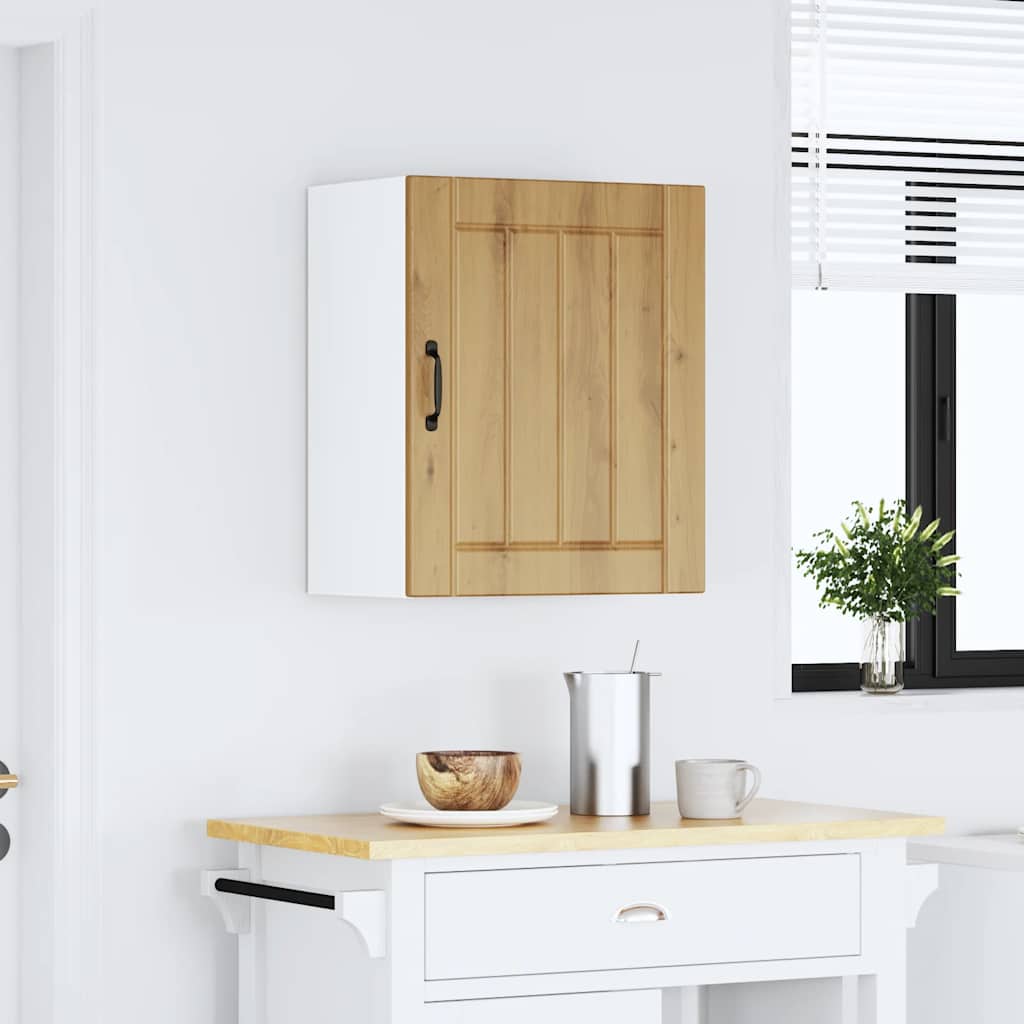 Kitchen Wall Cabinet "Lucca" Engineered Wood Artisan Oak 1x wall cabinet (1 door) 50 cm wide 60 cm high