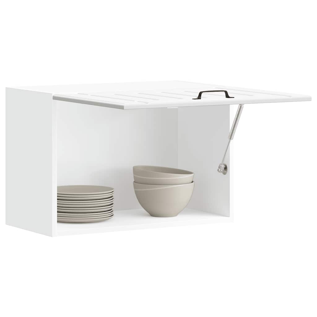 Kitchen Wall Cabinet "Lucca" Engineered Wood White 1x wall cabinet (1 flap door) 60 cm wide 40 cm high