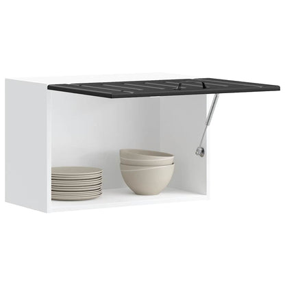 Kitchen Wall Cabinet "Lucca" Engineered Wood Black 1x wall cabinet (1 flap door) 60 cm wide 40 cm high