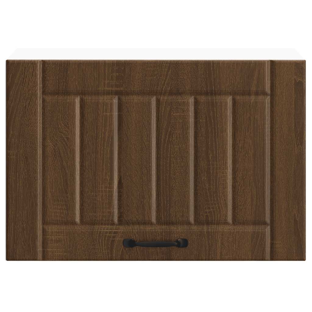 Kitchen Wall Cabinet "Lucca" Engineered Wood Brown Oak 1x wall cabinet (1 flap door) 60 cm wide 40 cm high