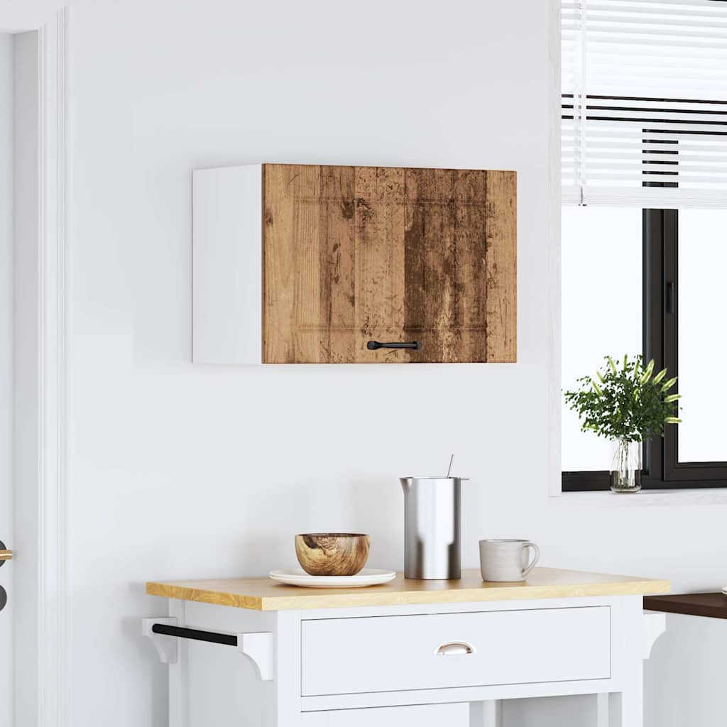 Kitchen Wall Cabinet "Lucca" Engineered Wood Old Wood 1x wall cabinet (1 flap door) 60 cm wide 40 cm high