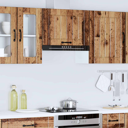 Kitchen Wall Cabinet "Lucca" Engineered Wood Old Wood 1x wall cabinet (1 flap door) 60 cm wide 40 cm high