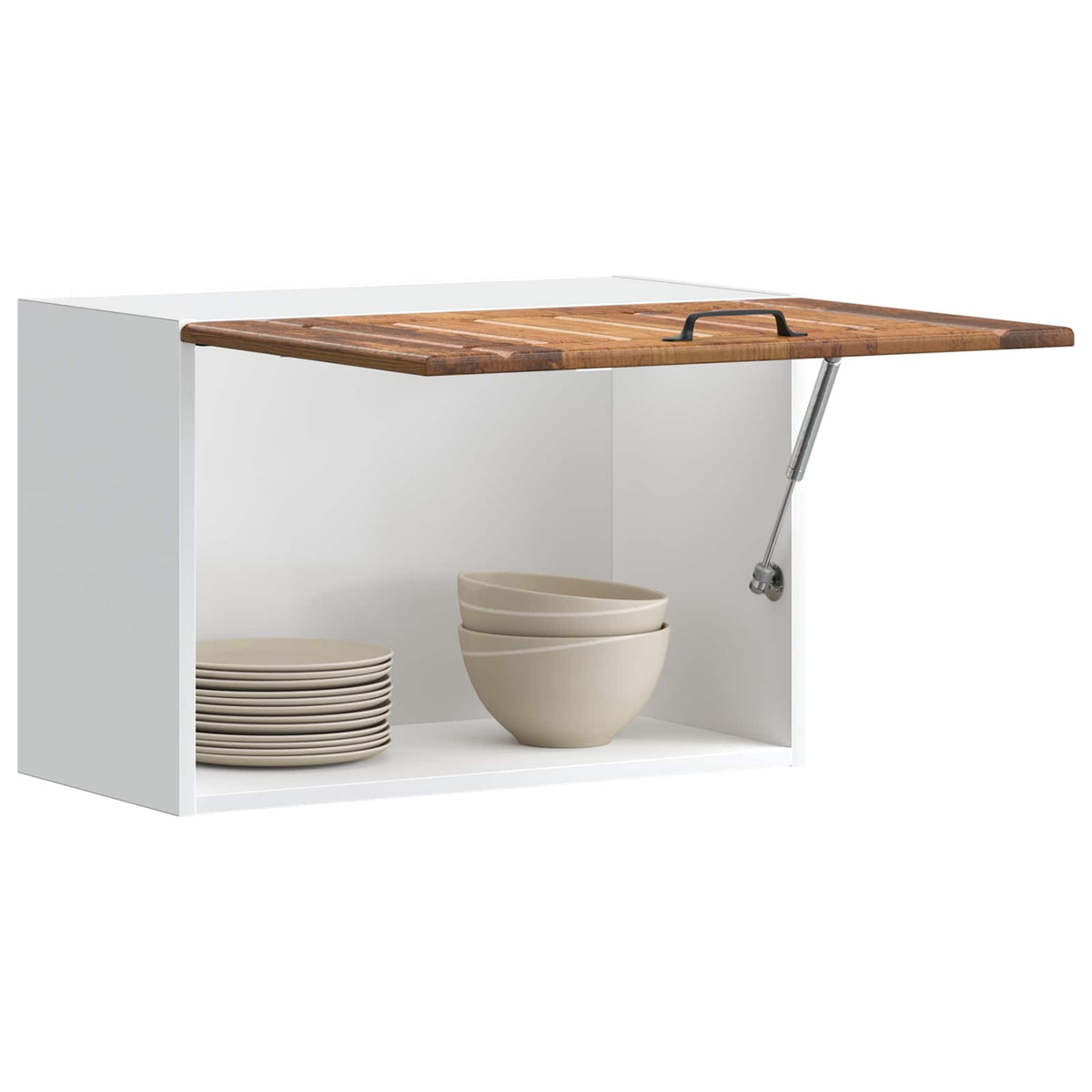 Kitchen Wall Cabinet "Lucca" Engineered Wood Old Wood 1x wall cabinet (1 flap door) 60 cm wide 40 cm high
