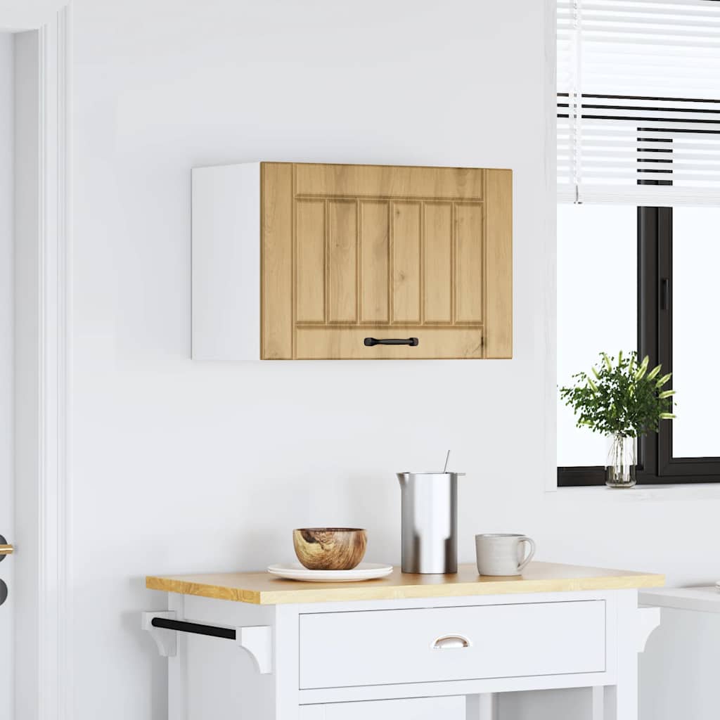 Kitchen Wall Cabinet "Lucca" Engineered Wood Artisan Oak 1x wall cabinet (1 flap door) 60 cm wide 40 cm high
