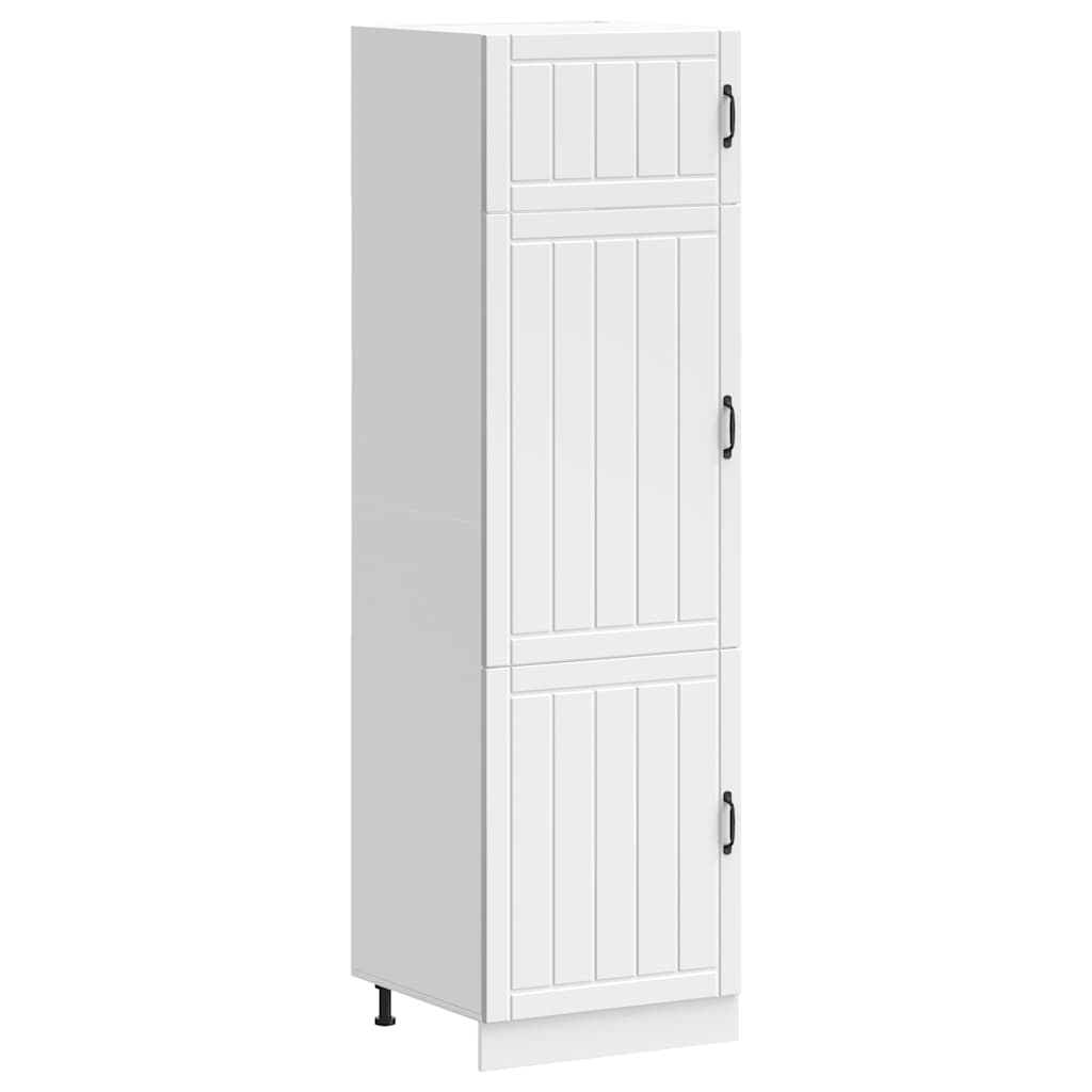 vidaXL Kitchen Cupboard Lucca White Engineered Wood 1