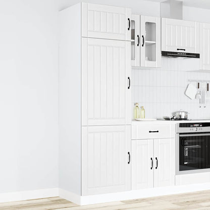 vidaXL Kitchen Cupboard Lucca White Engineered Wood 2