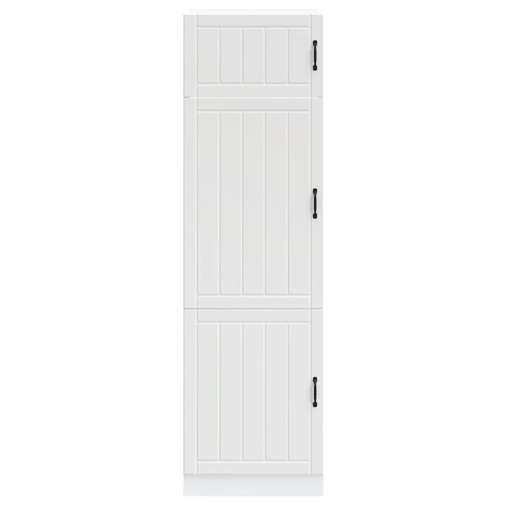 vidaXL Kitchen Cupboard Lucca White Engineered Wood 3