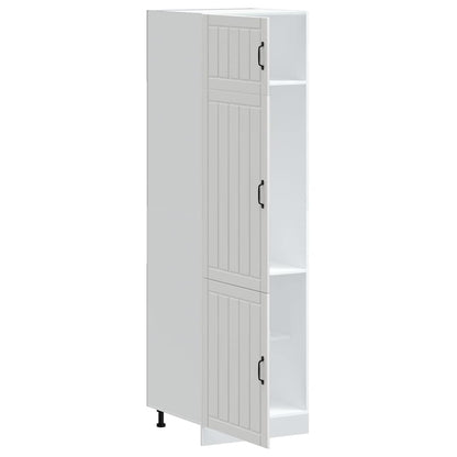 vidaXL Kitchen Cupboard Lucca White Engineered Wood 4