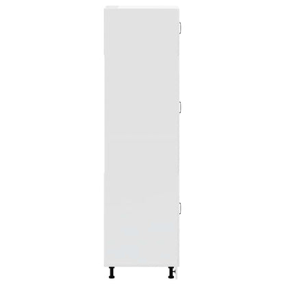 vidaXL Kitchen Cupboard Lucca White Engineered Wood 5