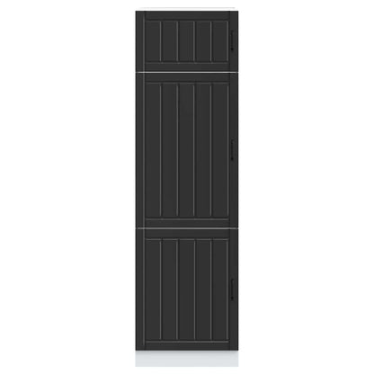 vidaXL Kitchen Cupboard Lucca Black Engineered Wood 3