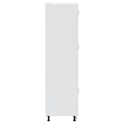 vidaXL Kitchen Cupboard "Lucca" High Gloss White Engineered Wood 6