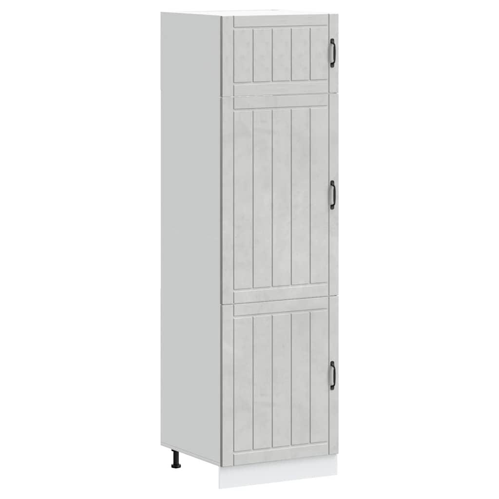 vidaXL Kitchen Cupboard Lucca Concrete Grey Engineered Wood 1